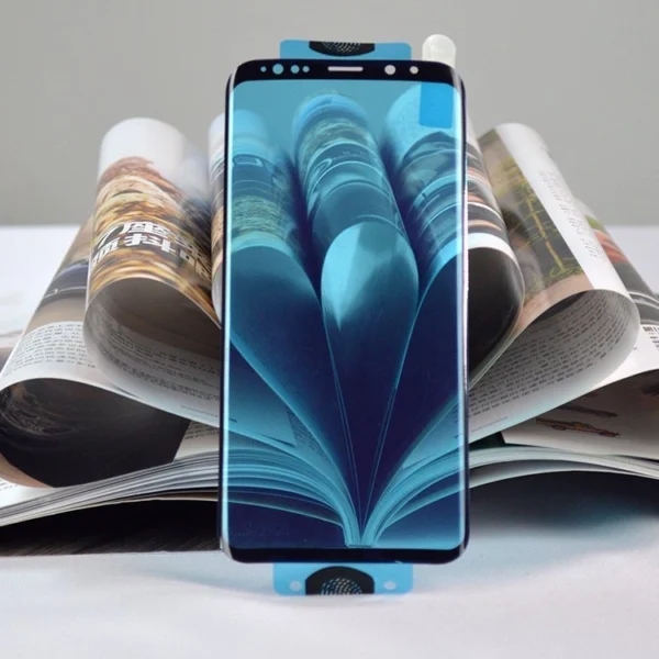 3D Edge Nano Flexi Glass Hybrid Full Screen Protector with frame for Samsung Galaxy S21 Ultra 5G transparenteng