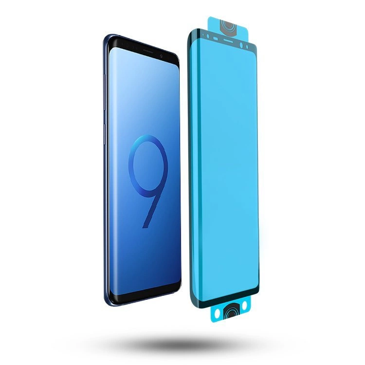 3D Edge Nano Flexi Glass Hybrid Full Screen Protector with frame for Samsung Galaxy S21 Ultra 5G transparenteng