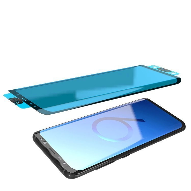 3D Edge Nano Flexi Glass Hybrid Full Screen Protector with frame for Samsung Galaxy S21 Ultra 5G transparenteng