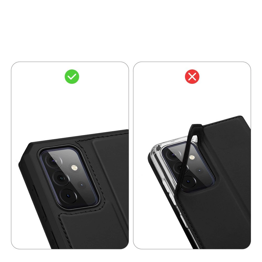 DUX DUCIS Skin X Bookcase type case for Samsung Galaxy A72 4G blackeng