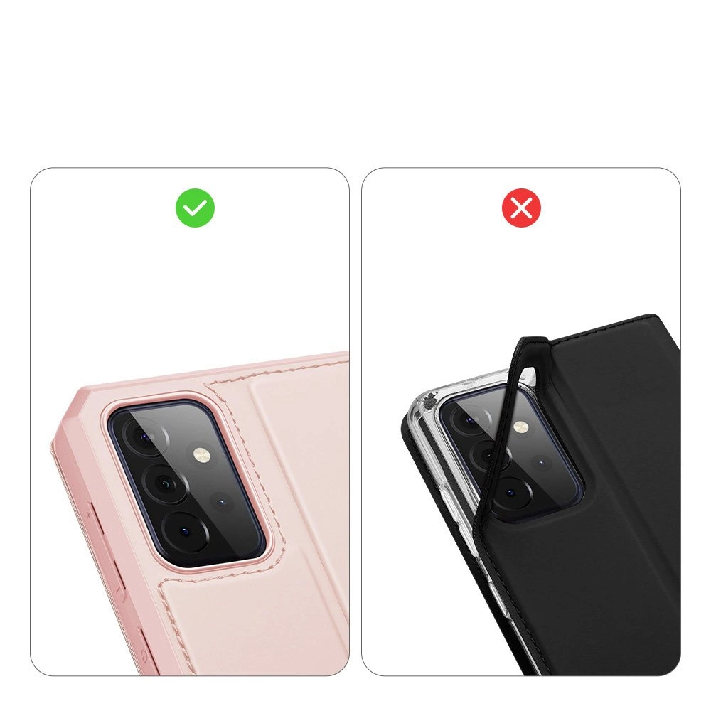 DUX DUCIS Skin X Bookcase type case for Samsung Galaxy A72 4G pinkeng