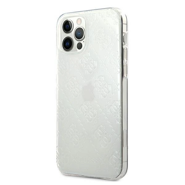 [AFTER RETURN] Guess GUHCP12L3D4GTR iPhone 12 Pro Max 6.7" transparent hardcase 4G 3D Pattern Collectioneng