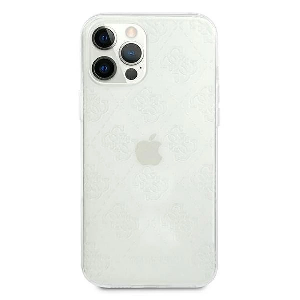 [AFTER RETURN] Guess GUHCP12L3D4GTR iPhone 12 Pro Max 6.7" transparent hardcase 4G 3D Pattern Collectioneng