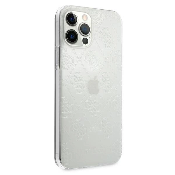 [AFTER RETURN] Guess GUHCP12L3D4GTR iPhone 12 Pro Max 6.7" transparent hardcase 4G 3D Pattern Collectioneng