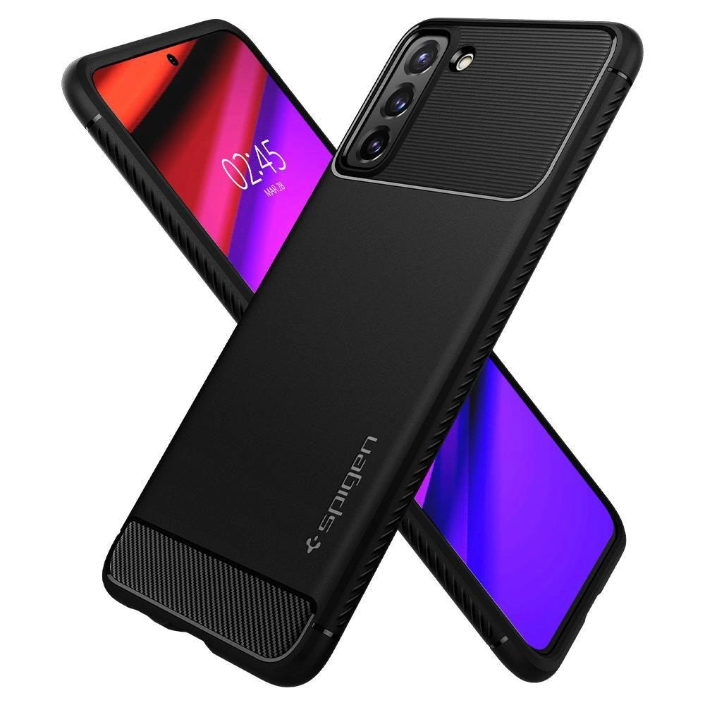 Spigen Rugged Armor Case for Samsung Galaxy S21 - Matte Blackeng
