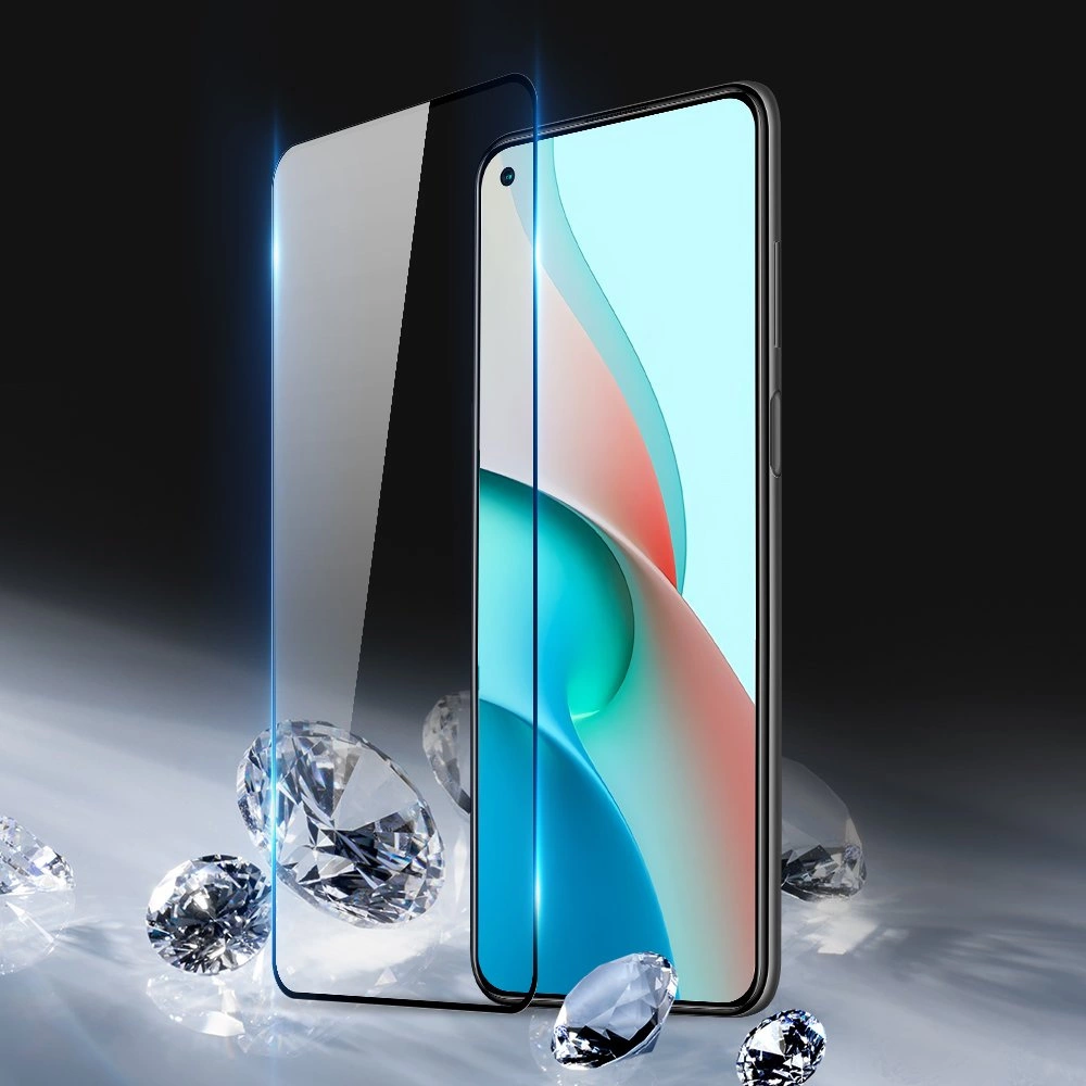 Dux Ducis 10D Tempered Glass 9H Full Screen Tempered Glass with Frame for Samsung S21 + 5G (S21 Plus 5G) Black (case friendly)eng