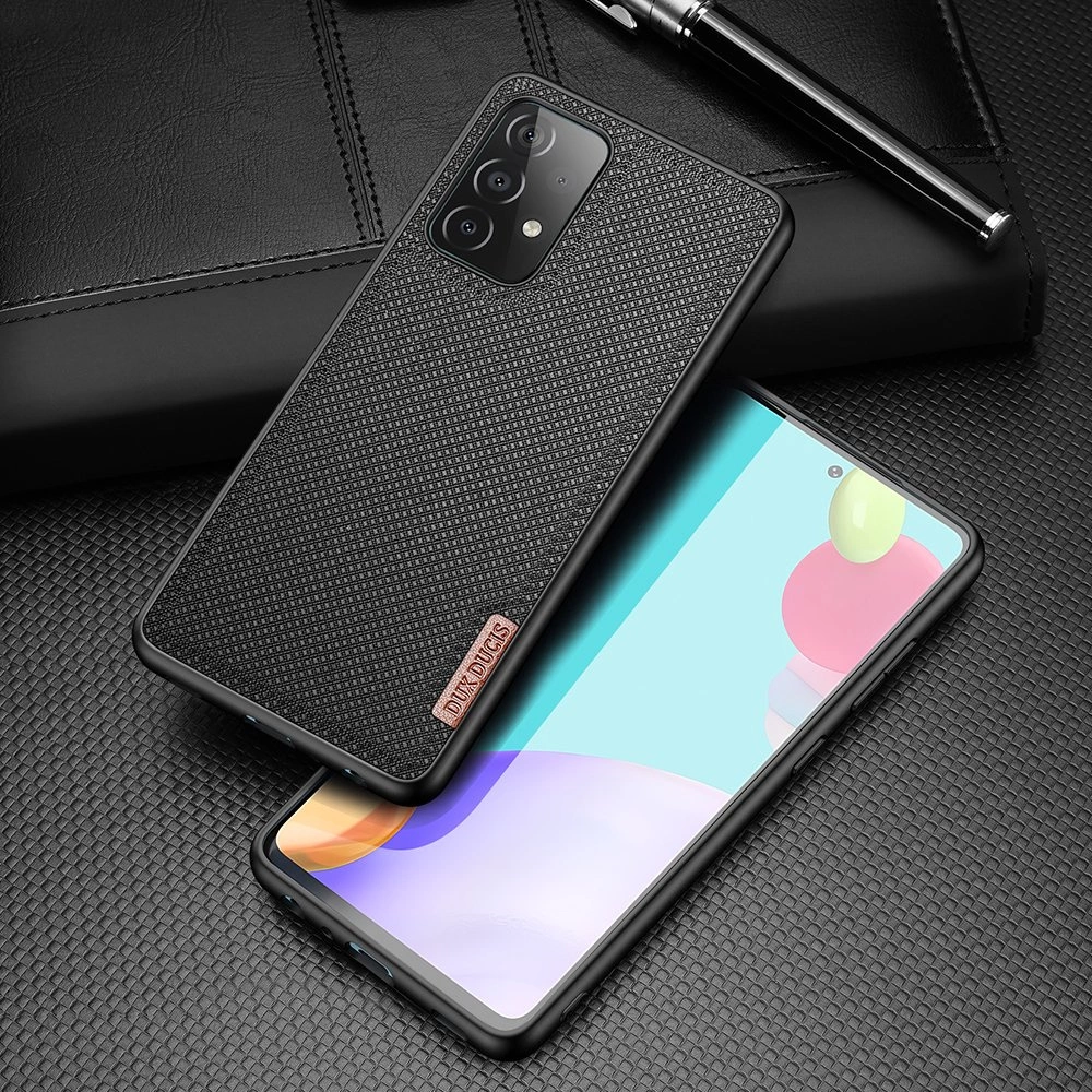 Dux Ducis Fino case covered with nylon material for Samsung Galaxy A72 4G blackeng