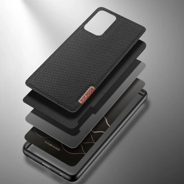 Dux Ducis Fino case covered with nylon material for Samsung Galaxy A72 4G blackeng