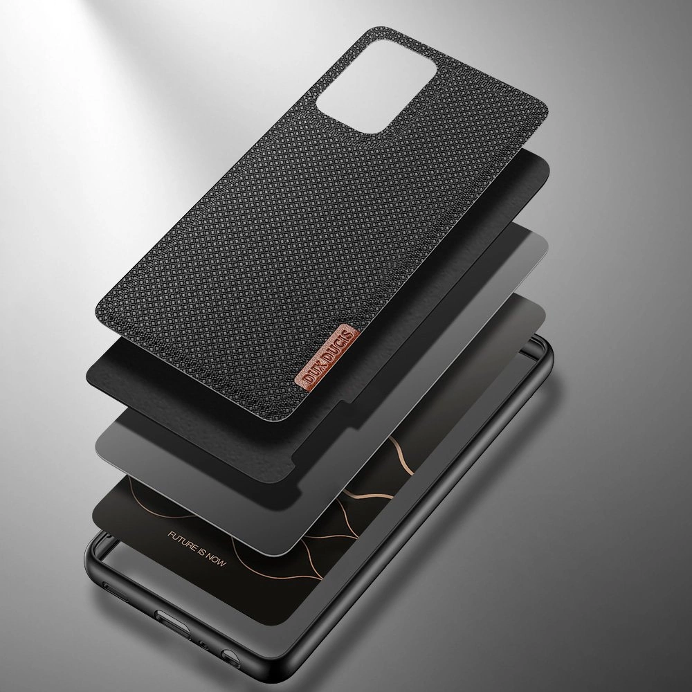 Dux Ducis Fino case covered with nylon material for Samsung Galaxy A72 4G blackeng