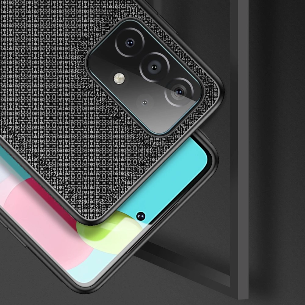 Dux Ducis Fino case covered with nylon material for Samsung Galaxy A72 4G blackeng