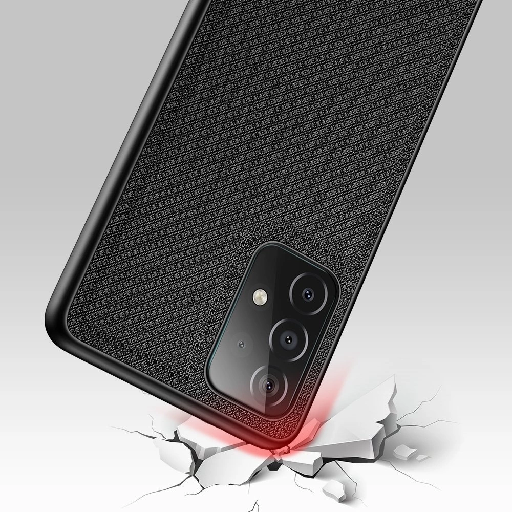 Dux Ducis Fino case covered with nylon material for Samsung Galaxy A72 4G blackeng