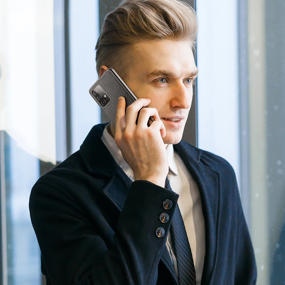 Dux Ducis Fino case covered with nylon material for Samsung Galaxy A72 4G blackeng