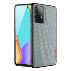 Dux Ducis Fino case covered with nylon material for Samsung Galaxy A72 4G grayeng