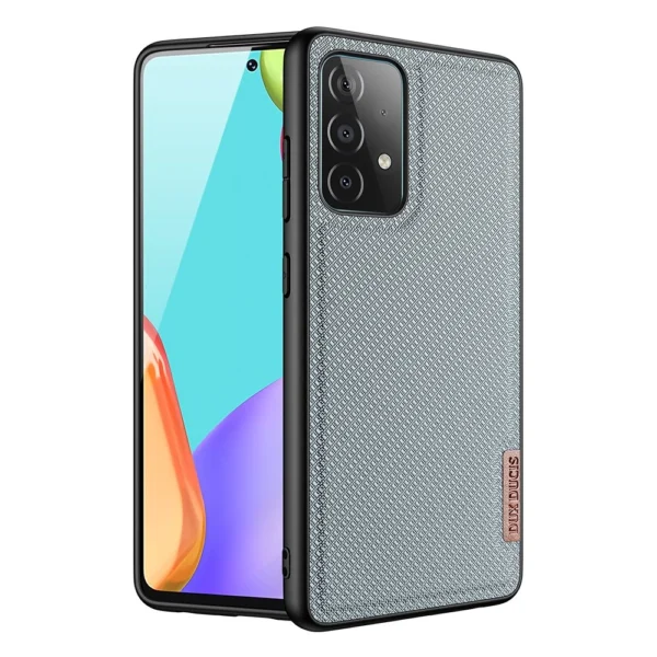 Dux Ducis Fino case covered with nylon material for Samsung Galaxy A72 4G grayeng