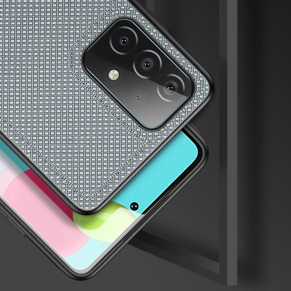 Dux Ducis Fino case covered with nylon material for Samsung Galaxy A72 4G grayeng
