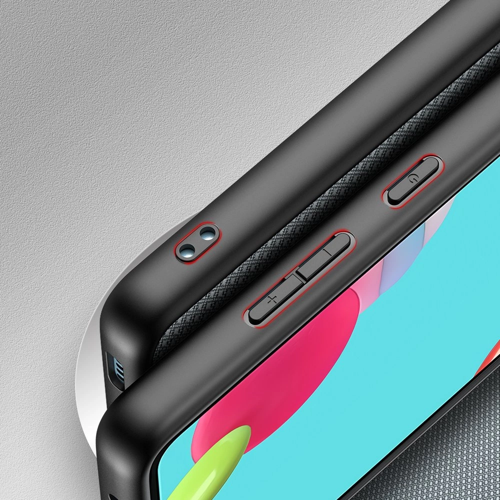 Dux Ducis Fino case covered with nylon material for Samsung Galaxy A72 4G grayeng