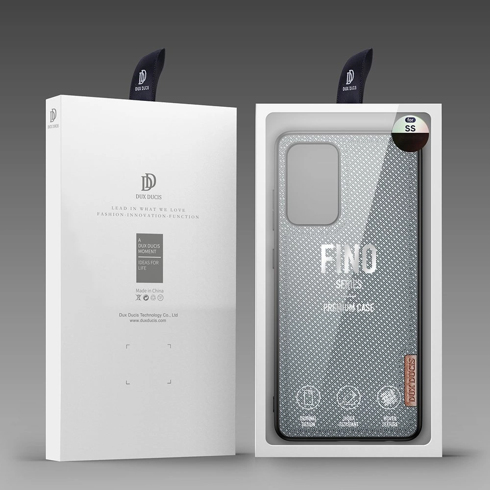 Dux Ducis Fino case covered with nylon material for Samsung Galaxy A72 4G grayeng