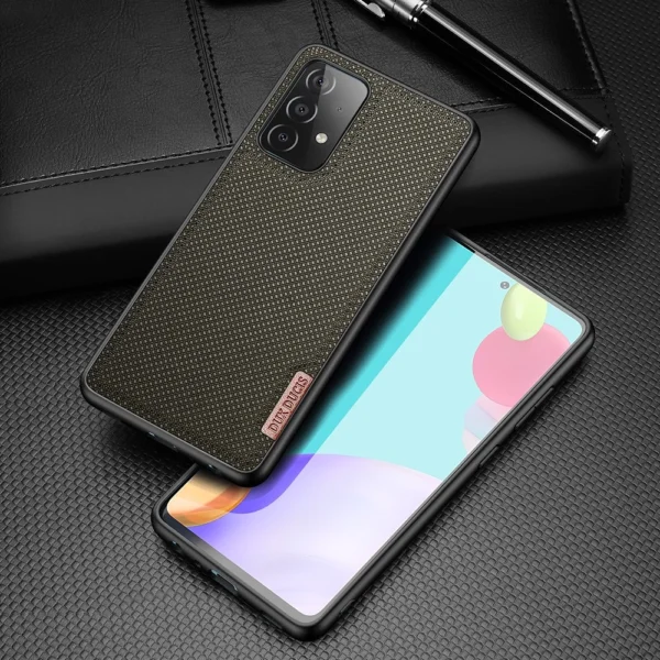 Dux Ducis Fino case covered with nylon material for Samsung Galaxy A72 4G greeneng