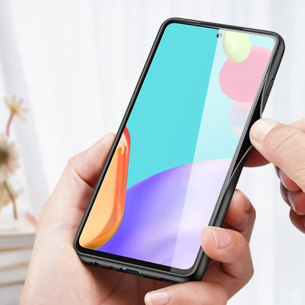 Dux Ducis Fino case covered with nylon material for Samsung Galaxy A72 4G greeneng