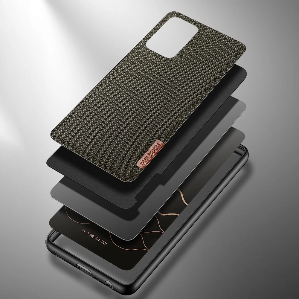 Dux Ducis Fino case covered with nylon material for Samsung Galaxy A72 4G greeneng