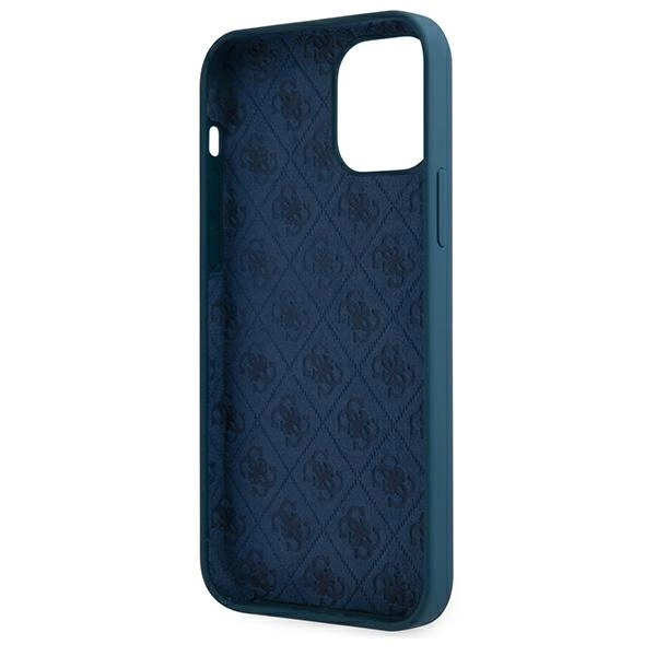 Guess GUHCP12LLSLMGBL iPhone 12 Pro Max 6.7" blue/blue hardcase Metal Logo Scripteng