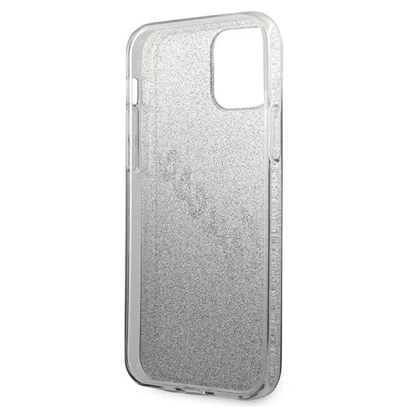Guess GUHCP12LPCUGLSBK iPhone 12 Pro Max 6.7" black/black hardcase Glitter Gradient Scripteng
