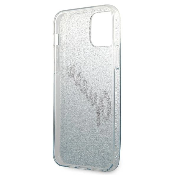 Guess GUHCP12LPCUGLSBL iPhone 12 Pro Max 6.7" blue/blue hardcase Glitter Gradient Scripteng