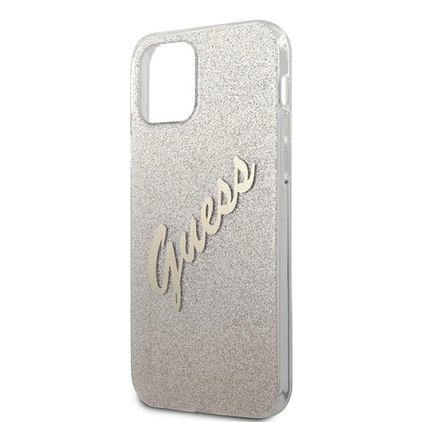 Guess GUHCP12LPCUGLSGO iPhone 12 Pro Max 6.7" gold/gold hardcase Glitter Gradient Scripteng