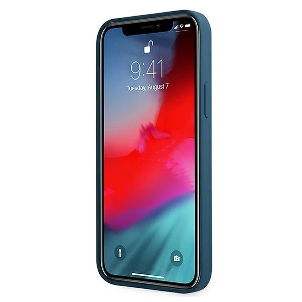 Guess GUHCP12SLSLMGBL iPhone 12 mini 5.4" blue/blue hardcase Metal Logo Scripteng