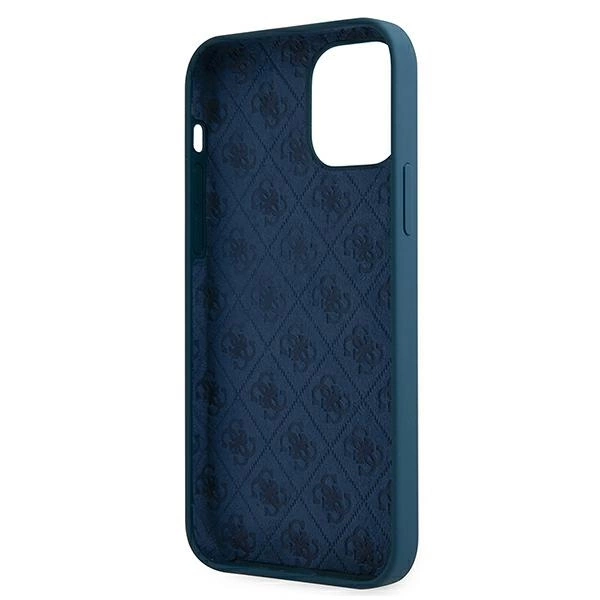 Guess GUHCP12SLSLMGBL iPhone 12 mini 5.4" blue/blue hardcase Metal Logo Scripteng