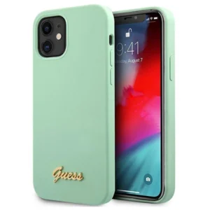 Guess GUHCP12SLSLMGGN iPhone 12 mini 5.4" green/green hardcase Metal Logo Scripteng