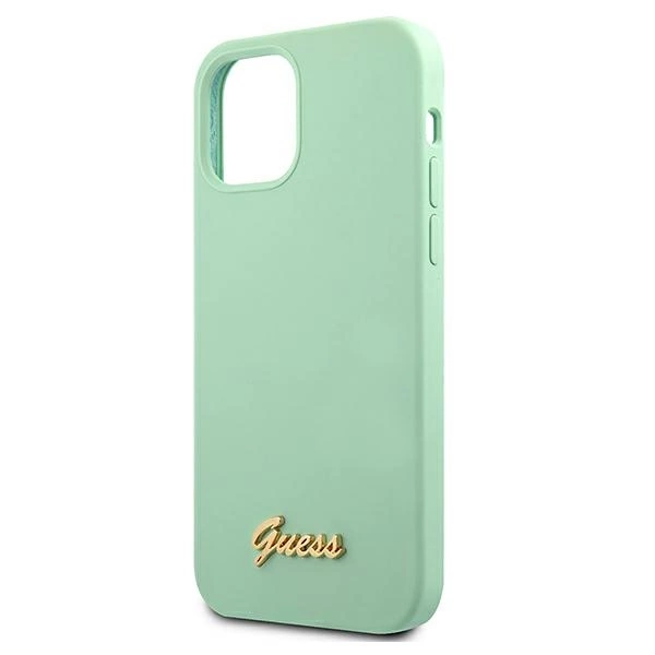 Guess GUHCP12SLSLMGGN iPhone 12 mini 5.4" green/green hardcase Metal Logo Scripteng