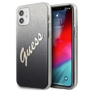 Guess GUHCP12SPCUGLSBK iPhone 12 mini 5.4" black/black hardcase Glitter Gradient Scripteng