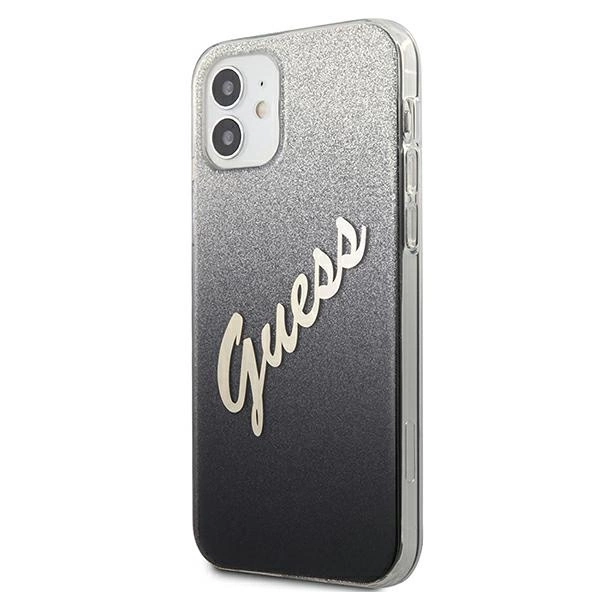 Guess GUHCP12SPCUGLSBK iPhone 12 mini 5.4" black/black hardcase Glitter Gradient Scripteng