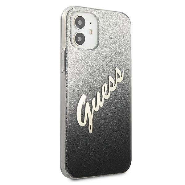 Guess GUHCP12SPCUGLSBK iPhone 12 mini 5.4" black/black hardcase Glitter Gradient Scripteng