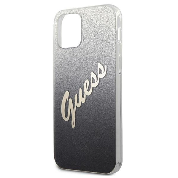 Guess GUHCP12SPCUGLSBK iPhone 12 mini 5.4" black/black hardcase Glitter Gradient Scripteng