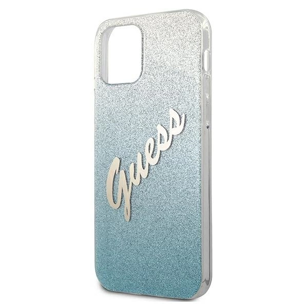 Guess GUHCP12SPCUGLSBL iPhone 12 mini 5.4" blue/blue hardcase Glitter Gradient Scripteng