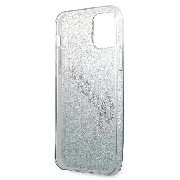 Guess GUHCP12SPCUGLSBL iPhone 12 mini 5.4" blue/blue hardcase Glitter Gradient Scripteng