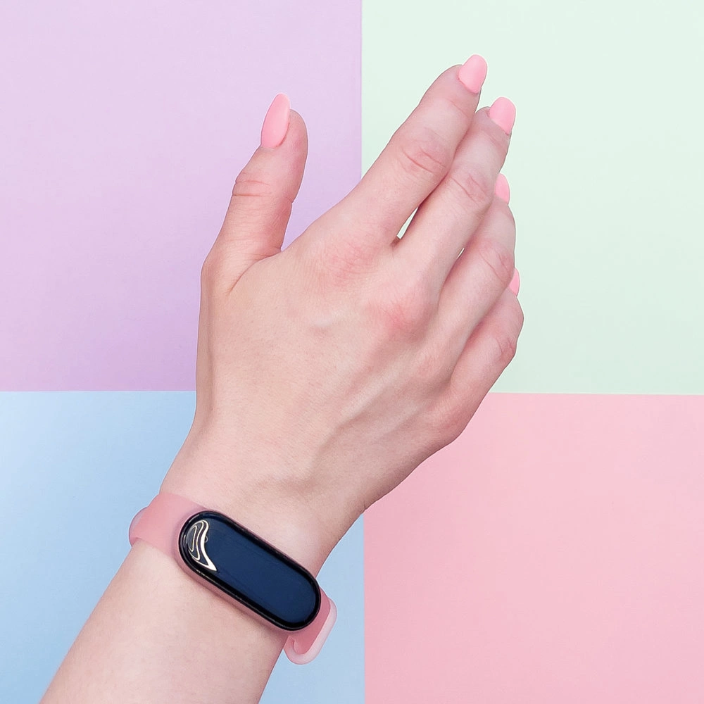 Silicone strap for Xiaomi Mi Band 5 / 6 wristband strap - goldeng