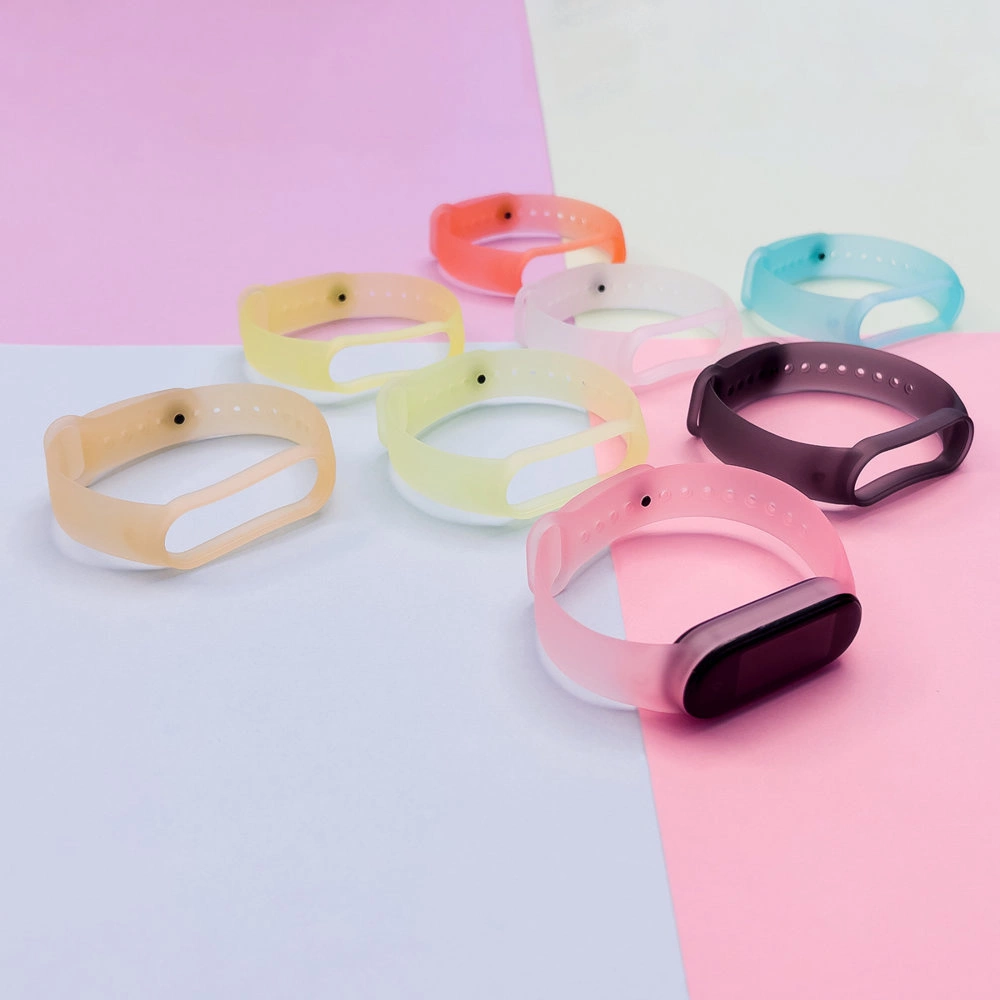 Silicone strap for Xiaomi Mi Band 5 / 6 wristband strap - goldeng