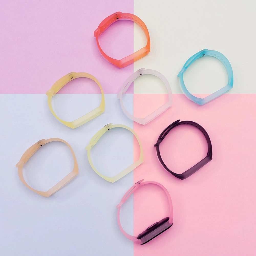 Silicone strap for Xiaomi Mi Band 5 / 6 wristband strap - goldeng