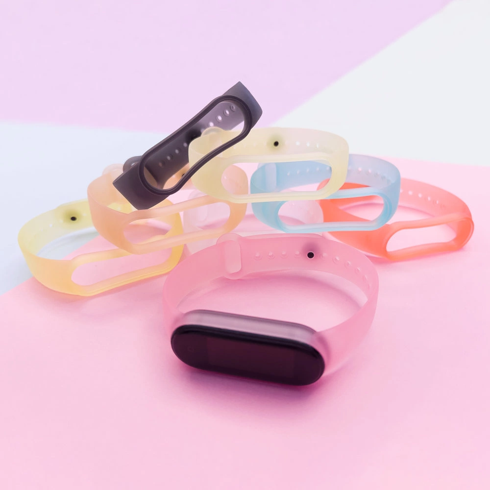 Silicone strap for Xiaomi Mi Band 5 / 6 wristband strap - goldeng