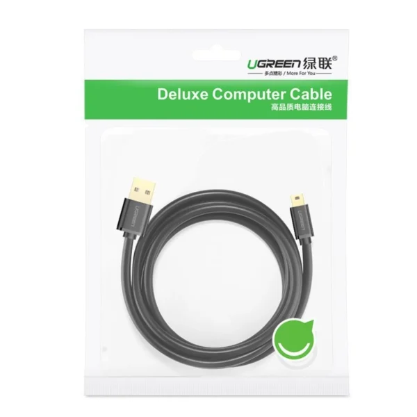 [ON RETURN] Ugreen cable USB - mini USB cable 480 Mbps 3 m black (US132 10386)eng