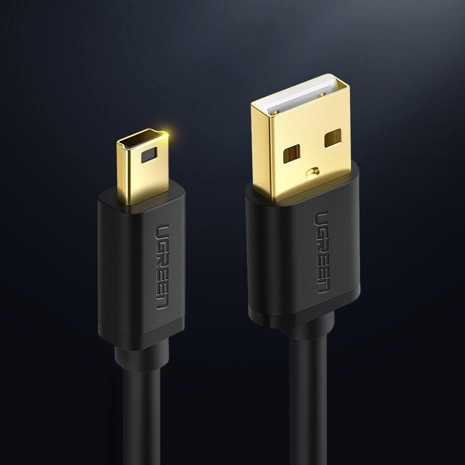[ON RETURN] Ugreen cable USB - mini USB cable 480 Mbps 3 m black (US132 10386)eng