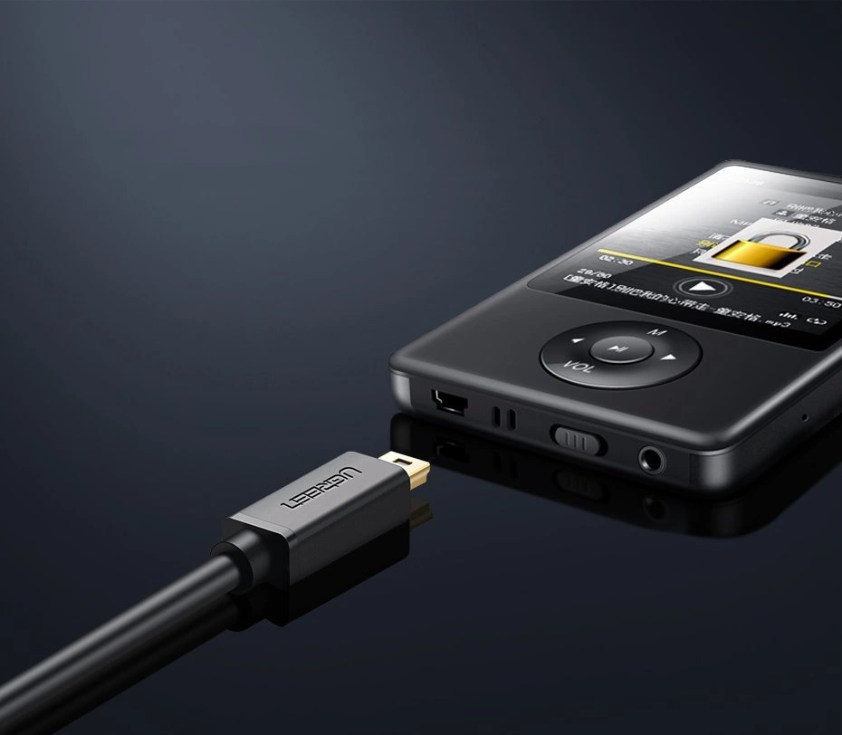 [ON RETURN] Ugreen cable USB - mini USB cable 480 Mbps 3 m black (US132 10386)eng