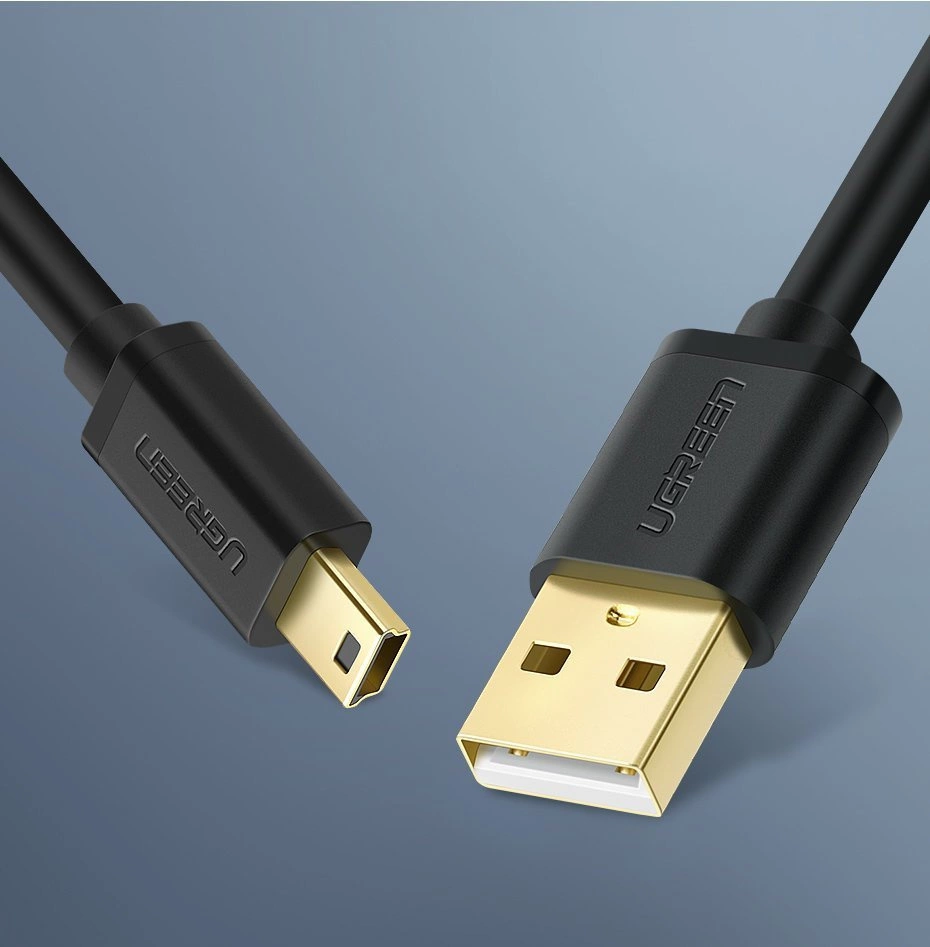 [ON RETURN] Ugreen cable USB - mini USB cable 480 Mbps 3 m black (US132 10386)eng