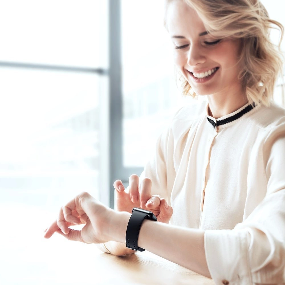 Baseus Slip-Thru strap band bracelet for Apple Watch 3/4/5/6/SE 38mm/40mm black (LBWSE-01)eng