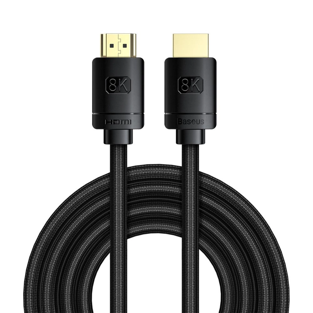 Baseus HDMI 2.1 Cable 8K 60 Hz 48 Gbps / 4K 120 Hz / 2K 144 Hz 3D eARC QMS Dynamic HDR VRR ALLM 3 m black (CAKGQ-L01)eng