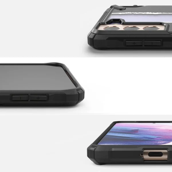 Ringke Fusion X Design durable PC Case with TPU Bumper for Samsung Galaxy S21+ 5G (S21 Plus 5G) black (Ticket band) (XDSG0052)eng