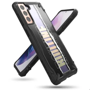 Ringke Fusion X Design durable PC Case with TPU Bumper for Samsung Galaxy S21+ 5G (S21 Plus 5G) black (Routine) (XDSG0054)eng